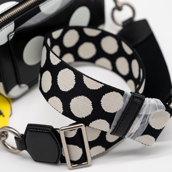 Marc Jacobs Black White Polka Dot Snapshot Camera Bag Shoulder - Picture 10 of 10